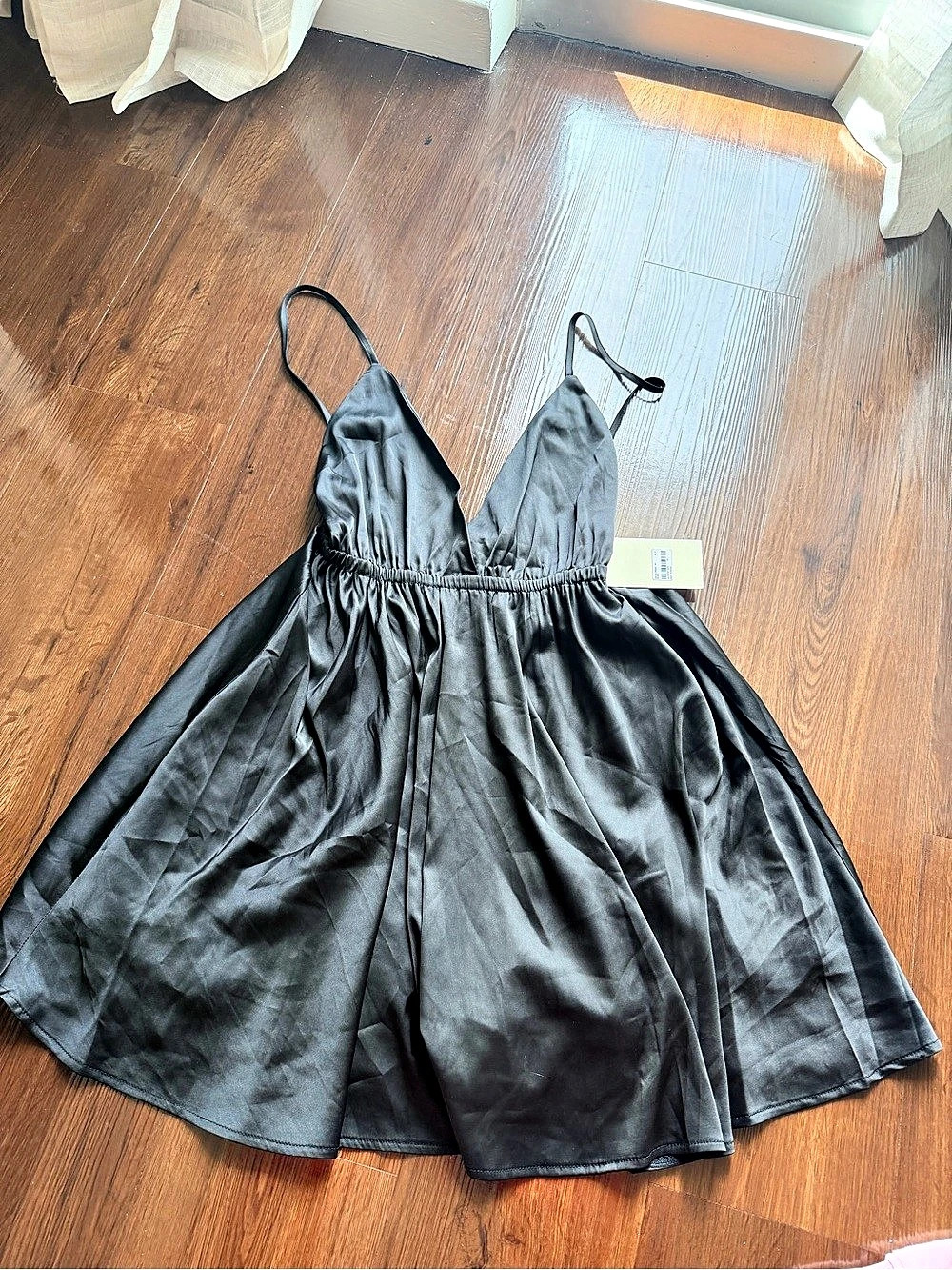 Moirai Black Mini Dress Size Medium NWT